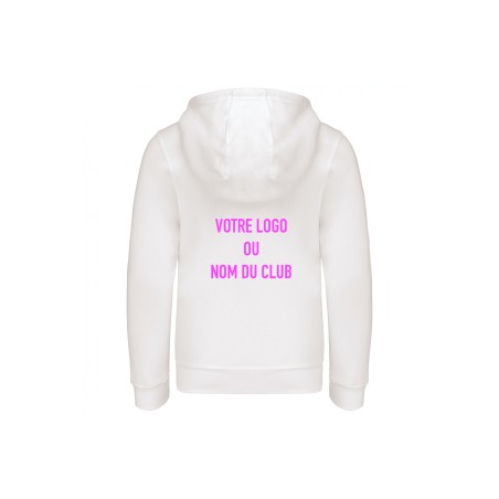 K464 - Sweat-shirt zippé capuche femme